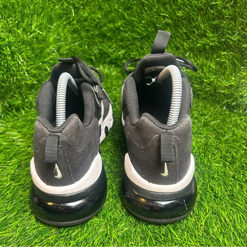 Nike Air‎ Max 270 React (GS) Sneakers Sz 7Y Black Grey BQ0103-003